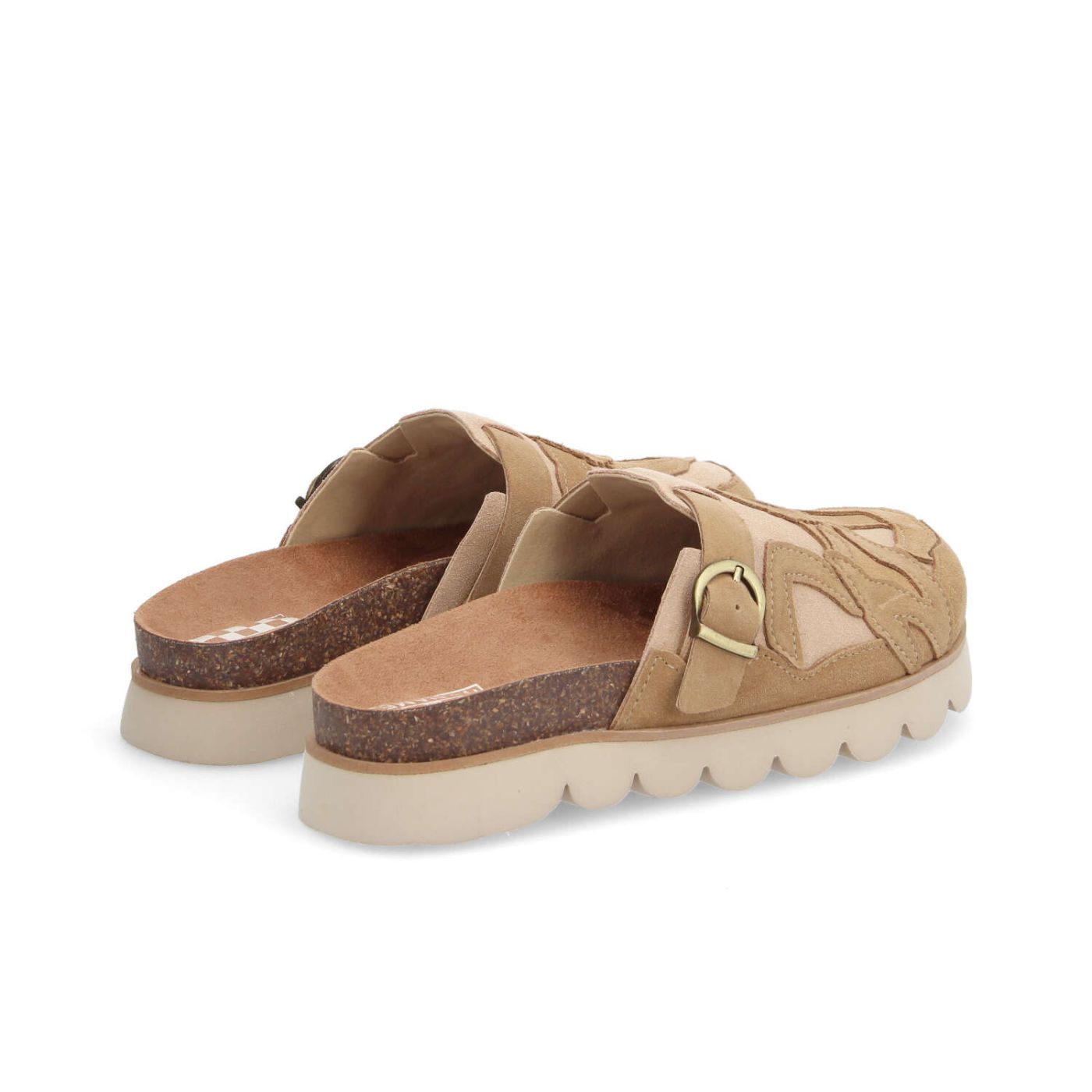SANDY MULE W - SUEDE/SUEDE - SABBIA/MARRONE CHIARO